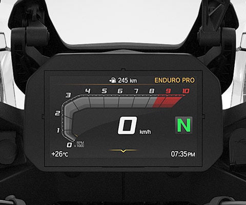 6,5-дюймовый TFT-дисплей F 850 GS Adventure