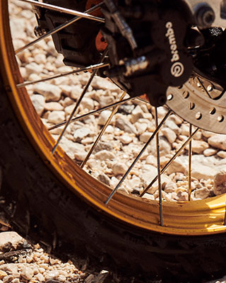 Детальное изображение переднего колеса нового BMW F 850 GS Adventure