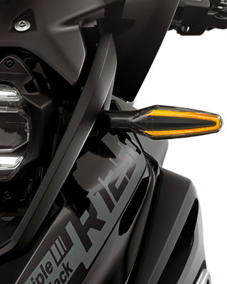 На детальном фото — светодиодный фонарь указателя поворота R 1250 GS.