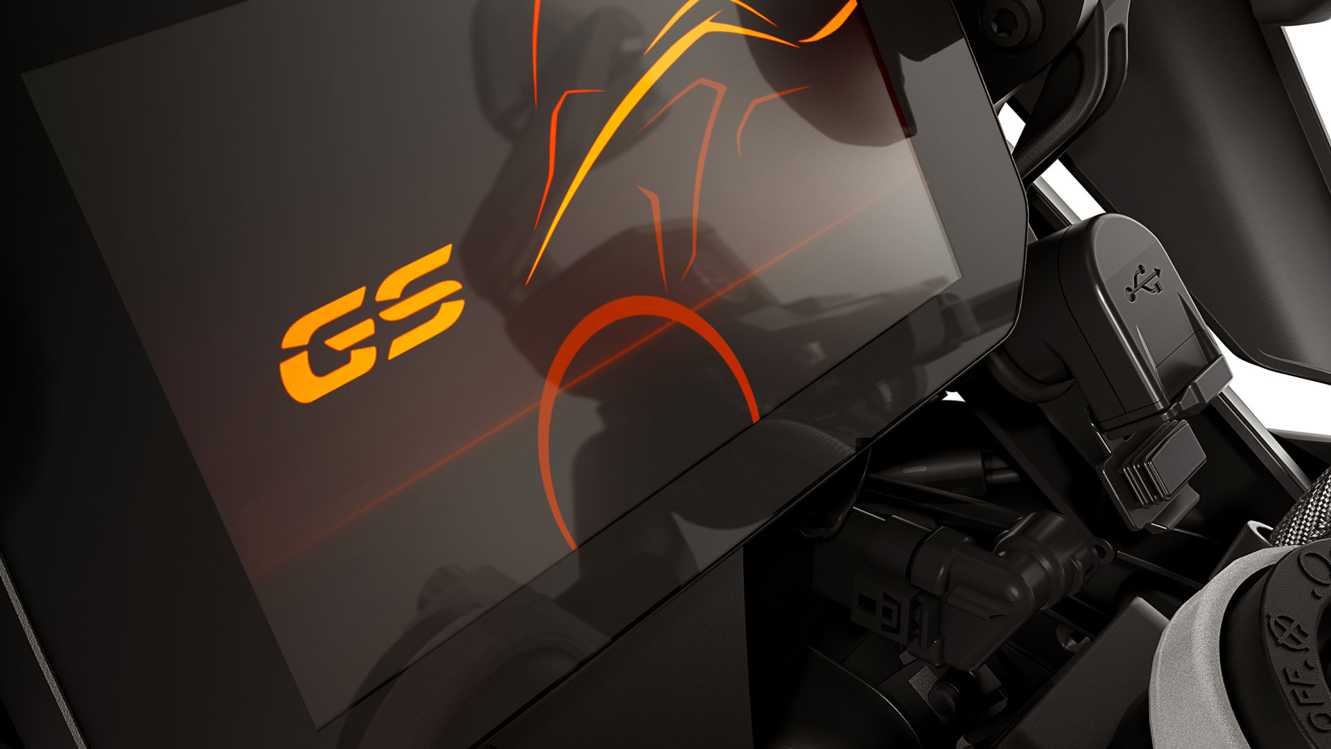 На фото — кокпит R 1250 GS с TFT-дисплеем.